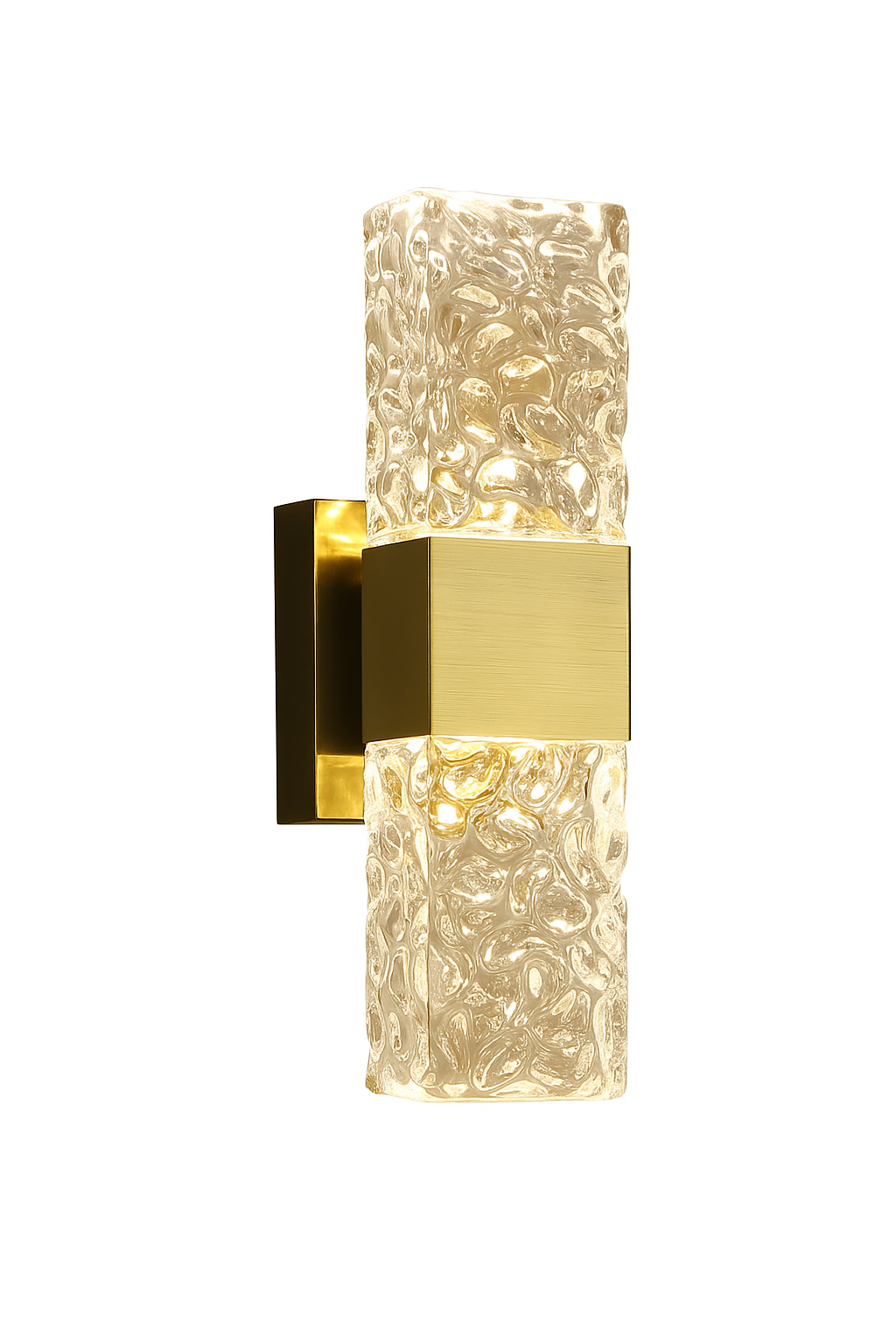Luxe Kristallen Wandlamp Aurora – LED Sfeerverlichting met Goud Accent | 29 cm
