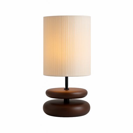 Burlywood Sora™ – Minimalistische Japanse Tafellamp van Licht Massief Hout