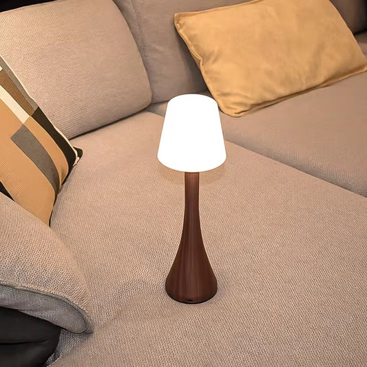 LunaTouch™ Tafellamp – Dimbaar & Draadloos met Houtlook