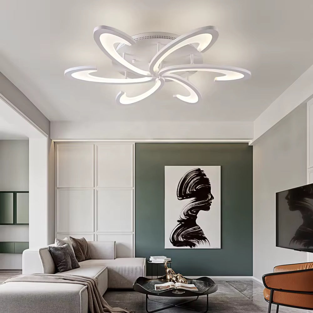 Floressa – Dimbare LED plafondlamp met organisch design | Luxe bloemvormige verlichting