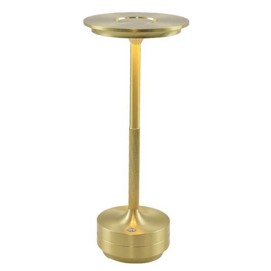 Élan Noire™ Gold Edition by Zukasa – Luxe Dimbare LED Bureaulamp met Draadloze Qi Oplader