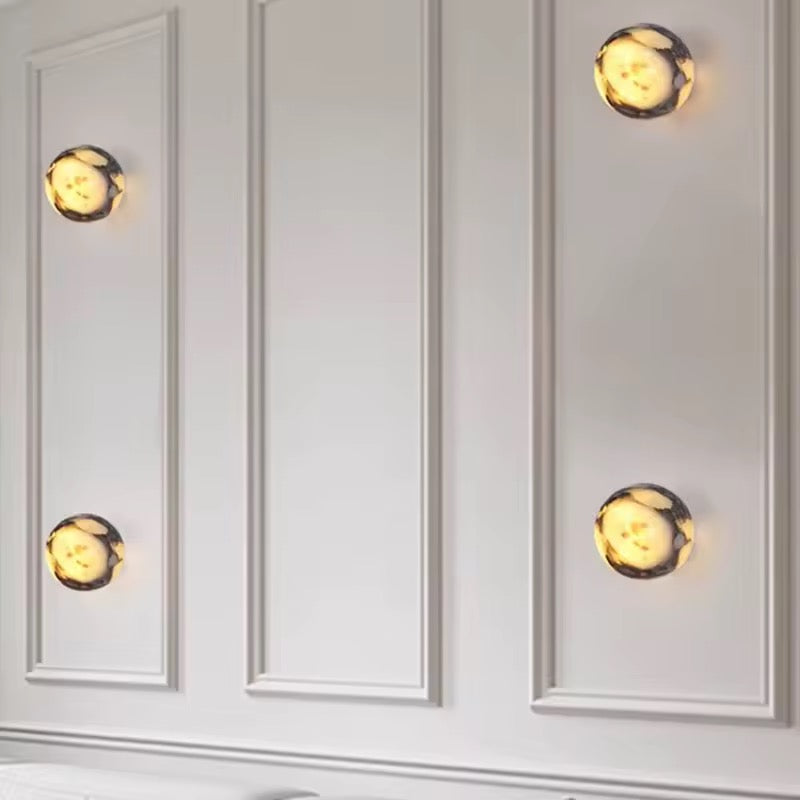Luna Marmo – Wandlamp van Natuursteen in Sferisch Design