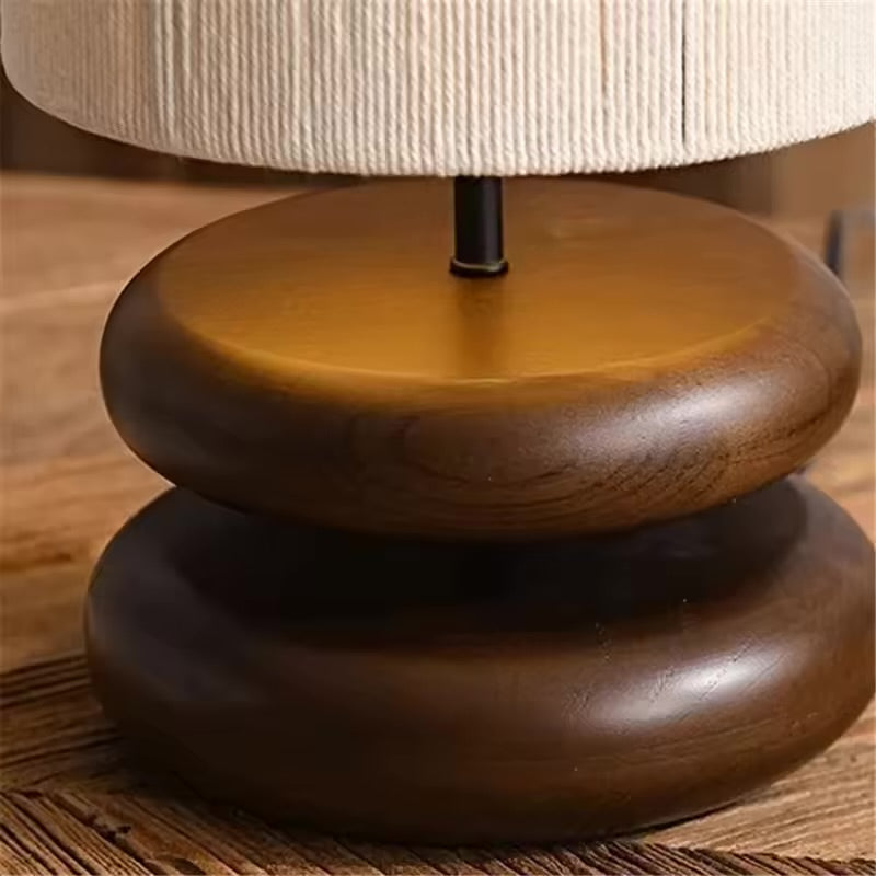 Burlywood Sora™ – Minimalistische Japanse Tafellamp van Licht Massief Hout