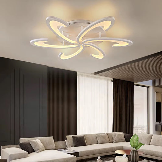 Floressa – Dimbare LED plafondlamp met organisch design | Luxe bloemvormige verlichting