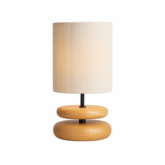 Walnoot Sora™ – Japanse Design Tafellamp van Massief Hout voor Woonkamer & Slaapkamer