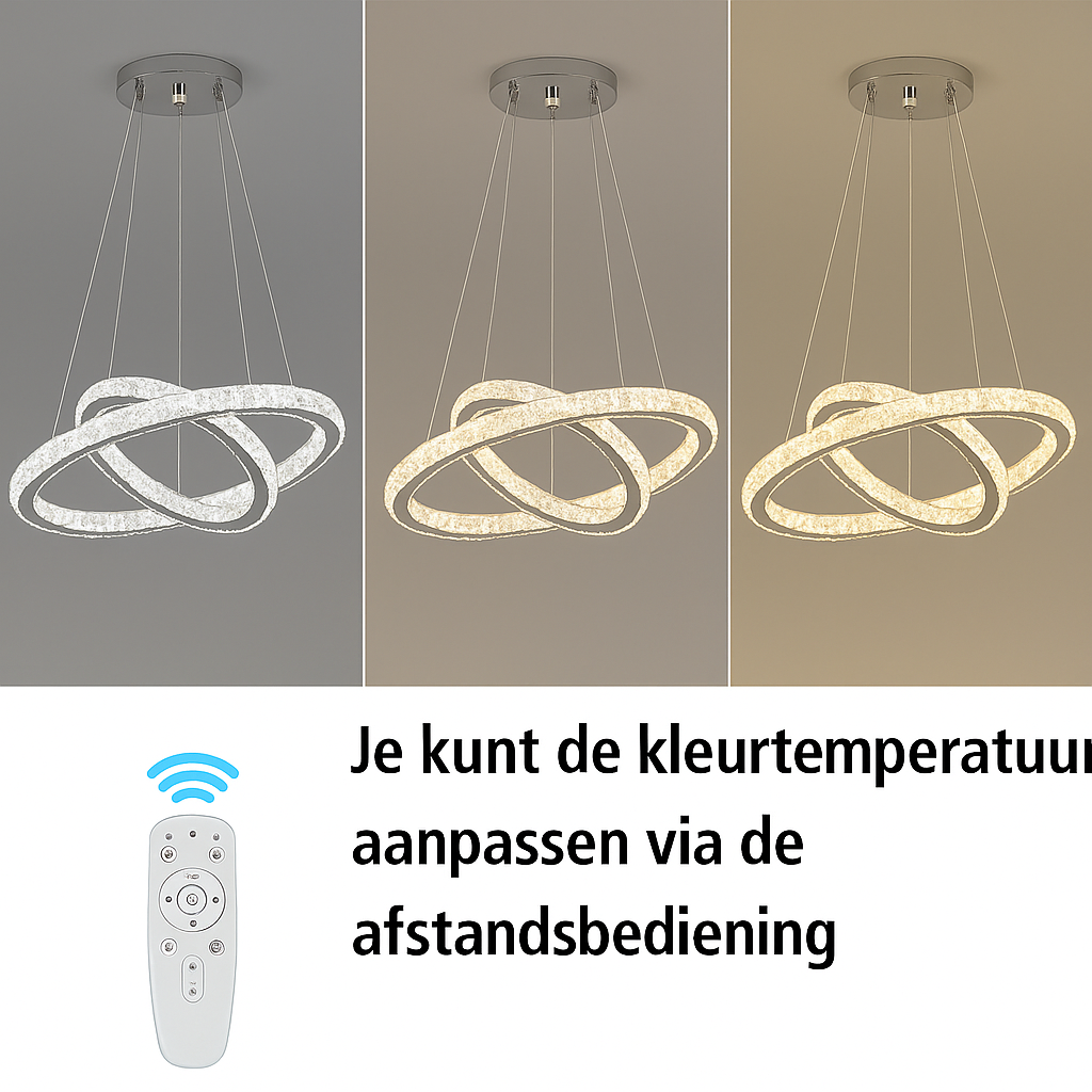 Lucenta – Luxe kristallen LED hanglamp | Sprankelend modern design
