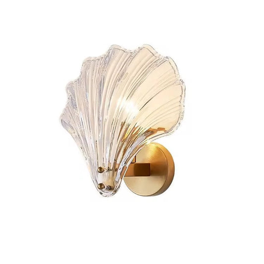 Riva – Wandlamp met glazen schelpdesign | Luxe wandverlichting