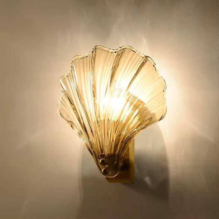 Riva – Wandlamp met glazen schelpdesign | Luxe wandverlichting