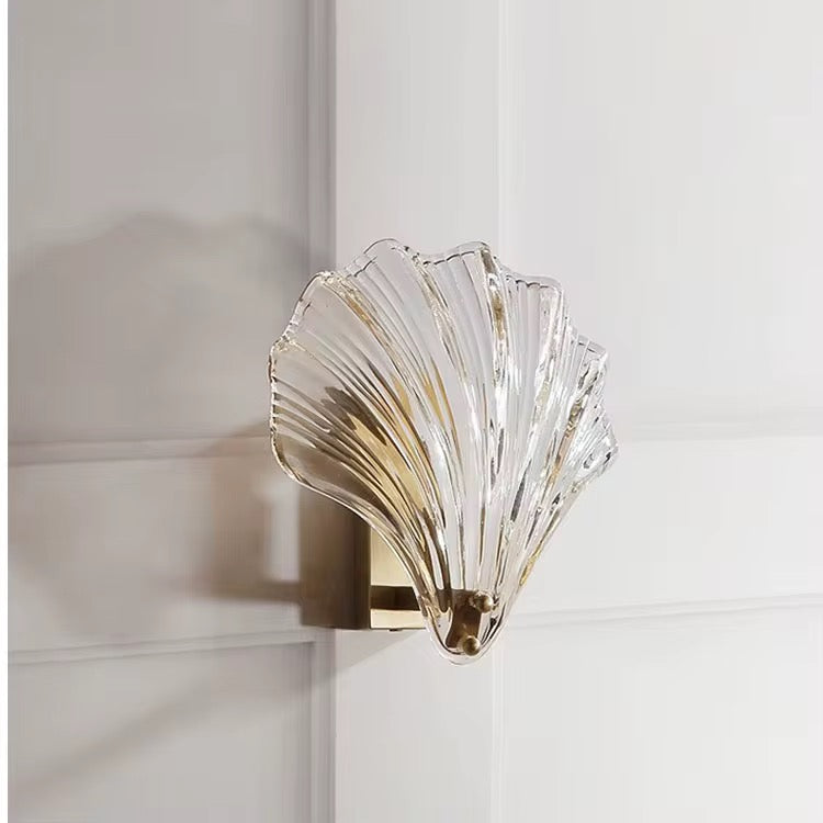 Riva – Wandlamp met glazen schelpdesign | Luxe wandverlichting