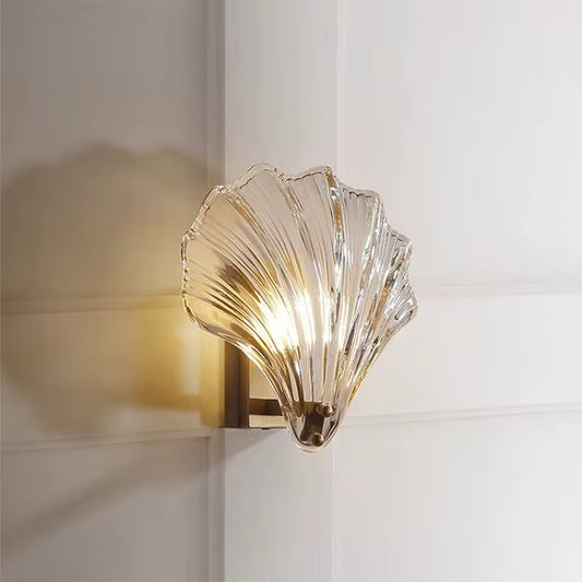 Riva – Wandlamp met glazen schelpdesign | Luxe wandverlichting