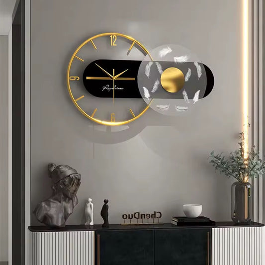 Aeris – Luxe design wandklok met zwevend effect | Modern & verfijnd