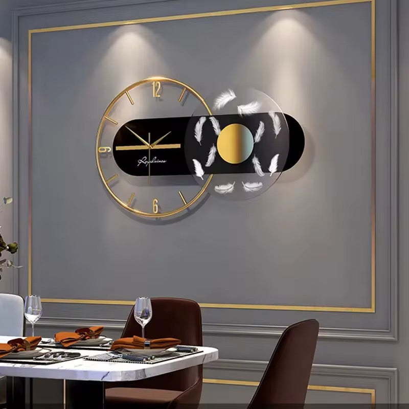 Aeris – Luxe design wandklok met zwevend effect | Modern & verfijnd