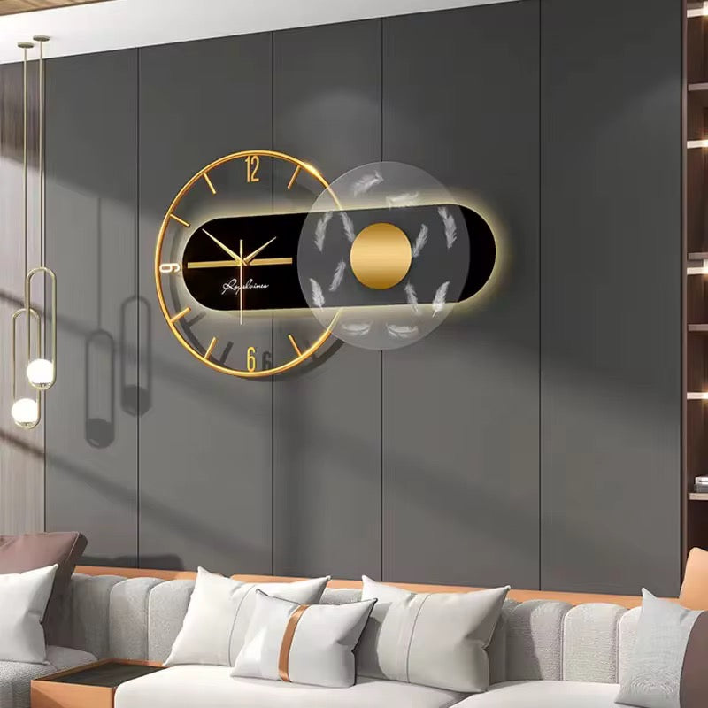 Aeris – Luxe design wandklok met zwevend effect | Modern & verfijnd