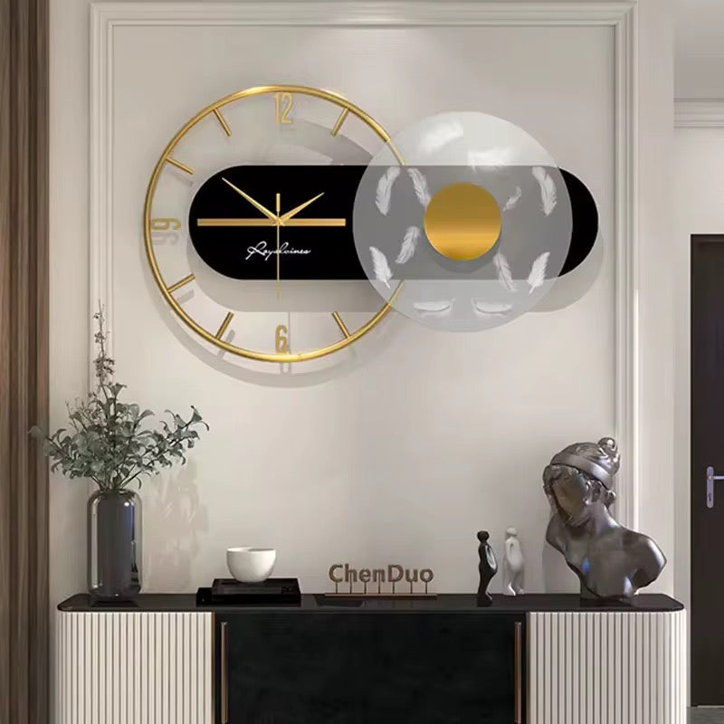 Aeris – Luxe design wandklok met zwevend effect | Modern & verfijnd