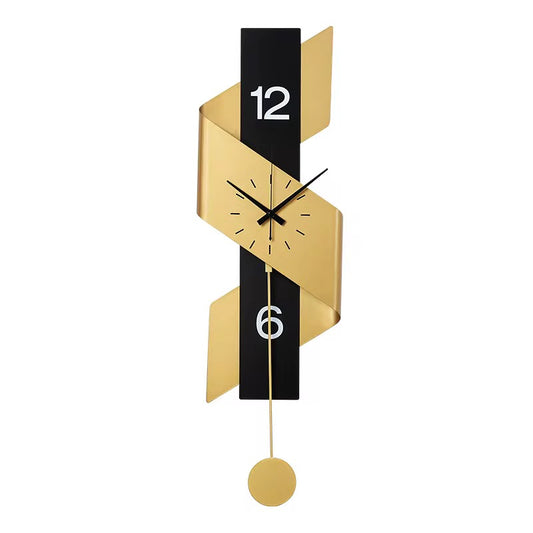 Vortica – Luxe wandklok met gedraaid design | Modern kunstobject