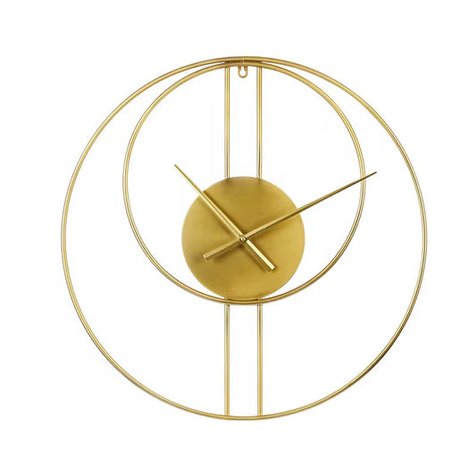 Aurora – Luxe wandklok met glasdecoratie en veerdesign | Modern & licht