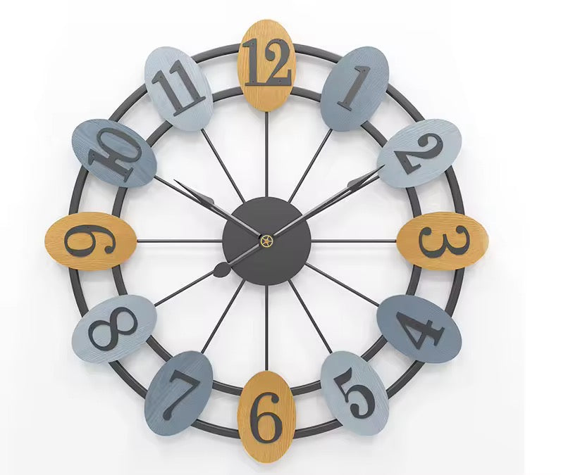 Ludo – Wandklok met speelse vormen & kleuren | Creatief modern design