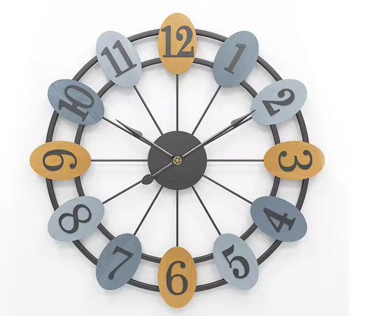 Ludo – Wandklok met speelse vormen & kleuren | Creatief modern design