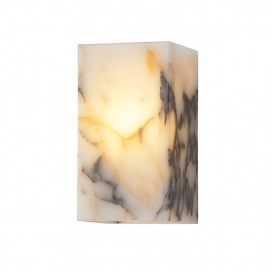 Marbella Cube – Luxe Marmeren Wandlamp LED | Moderne Up & Down Light voor Hal, Woonkamer & Hotelinterieur