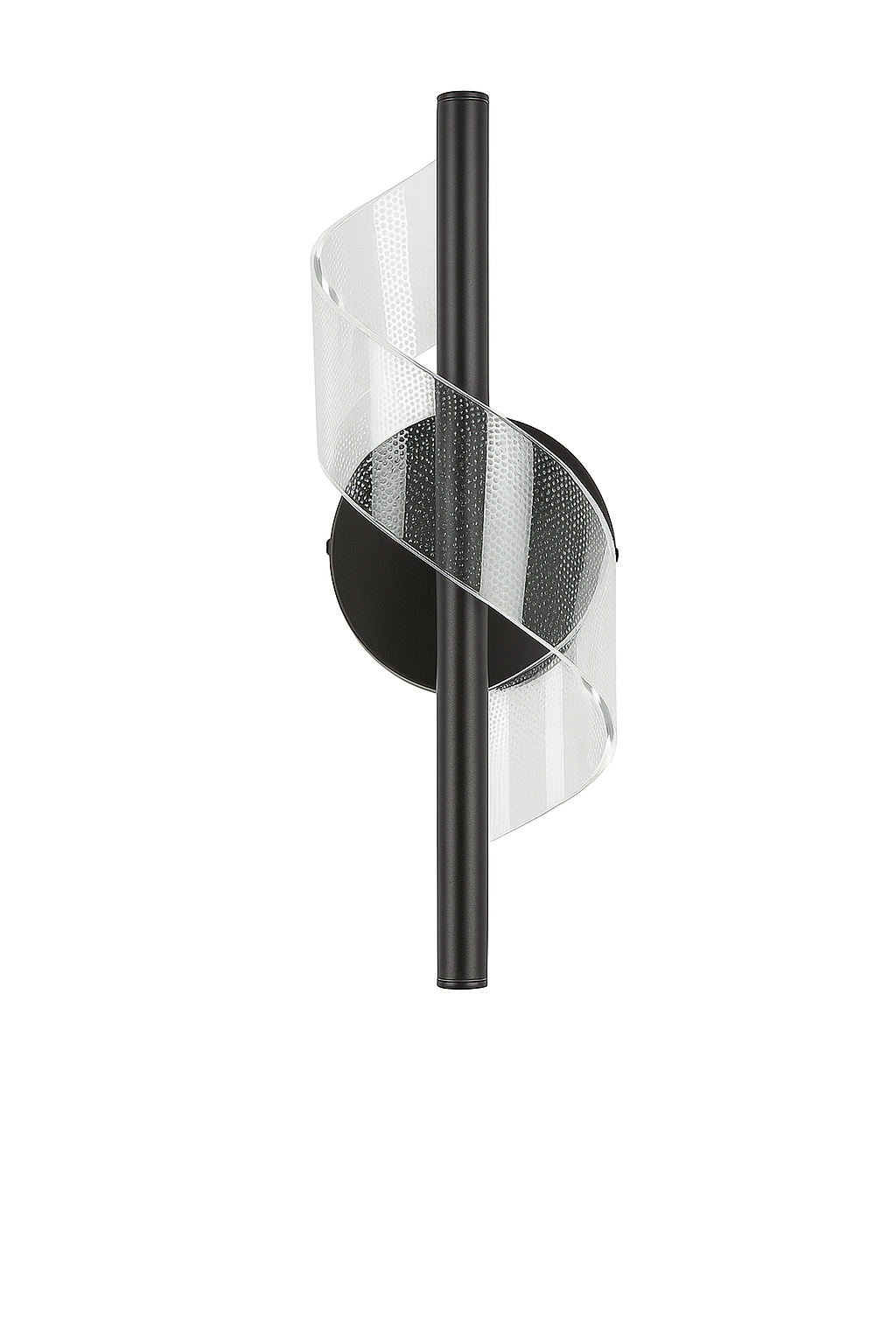 Luxe Waterdichte Buitenlamp – LED Wandlamp 21,5 cm met Ribbelstructuur & Zwarte Band