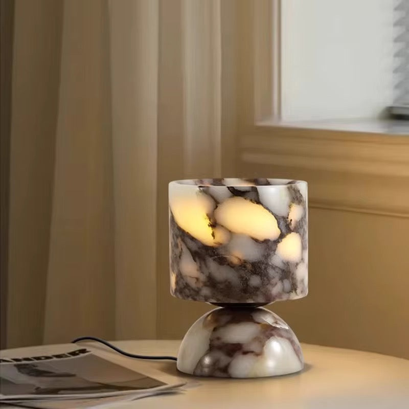 LumaSfera – Luxe Marmeren Tafellamp (LED, Ø11 cm)