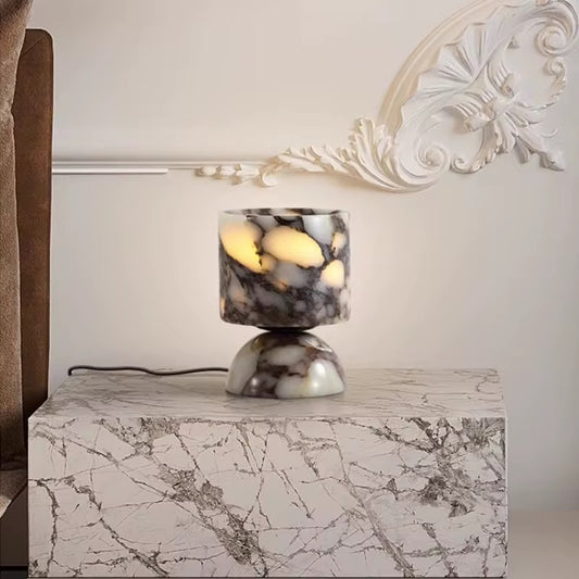 LumaSfera – Luxe Marmeren Tafellamp (LED, Ø11 cm)